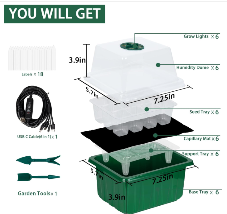 Kit de Bandejas de Germinación - Humidity Dome Kit reseña y precio